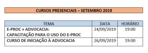 DIVULGAÇÃO MÊS SETEMBRO PRESENCIAL